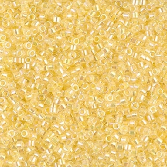 Picture of Miyuki Delica 10/0 DBM53 Lined Pale Yellow x10g