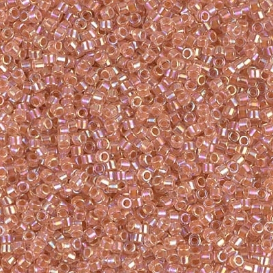 Picture of Miyuki Delica 10/0 DBM54 Lined Peach AB x10g