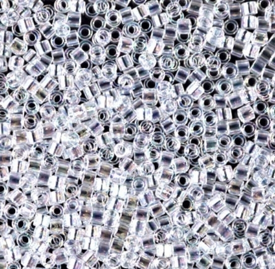 Picture of Miyuki Delica 10/0 DBM51 Crystal AB x10g