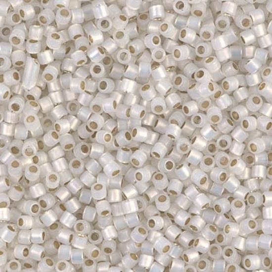 Picture of Miyuki Delica 10/0 DBM221 White Pearl Ceylon x10g