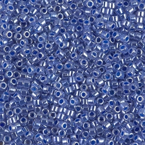 Picture of Miyuki Delica 10/0 DBM243 Lined Crystal Medium Blue Luster x10g