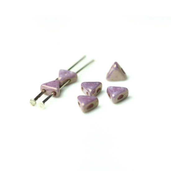 Picture of Khéops® par Puca®  6 mm Opaque Mix Violet/gold Ceramic Look x10g