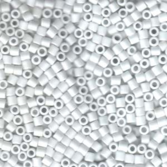Picture of Miyuki Delica 8/0 DBL351 Mat Opaque White x10g