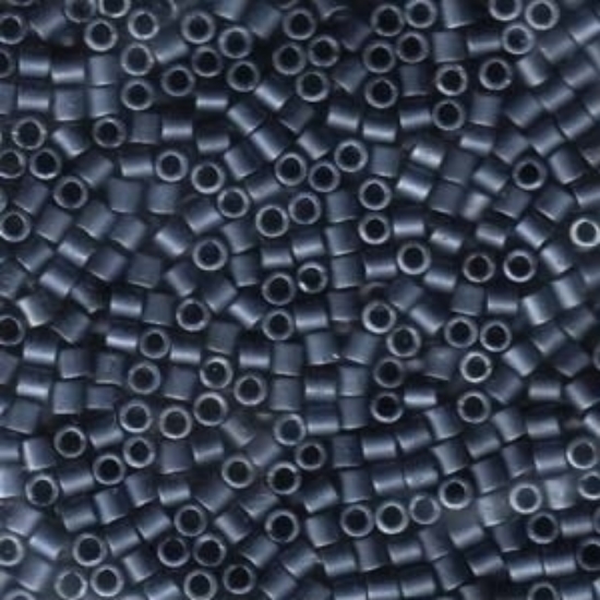 Picture of Miyuki Delica 8/0 DBL301 Mat Gunmetal x10g