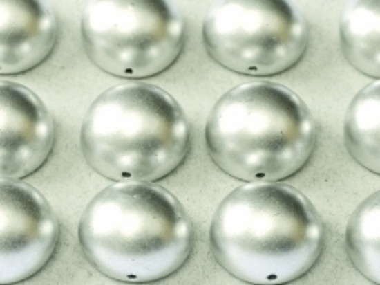 Picture of Dome Bead 14x8mm Aluminium Silver x5