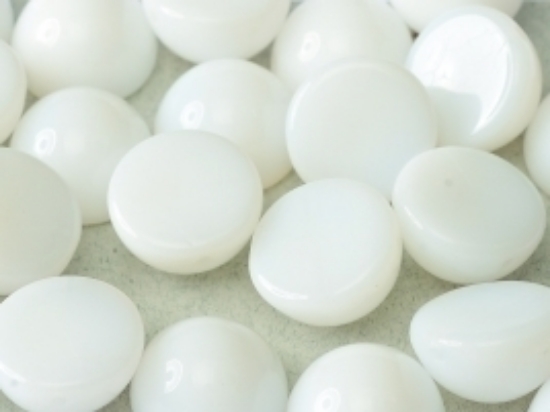 Picture of Dome Bead 14x8mm Chalk White x5