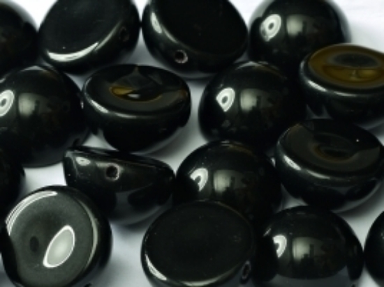 Picture of Dome Bead 14x8mm Jet x5