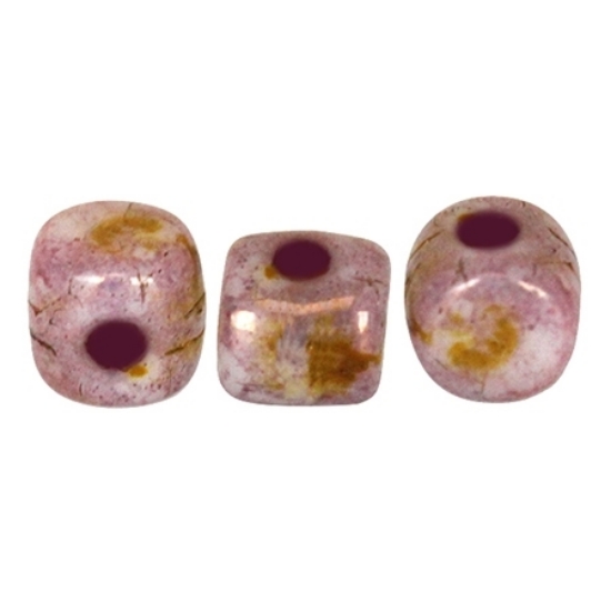 Picture of Minos® par Puca® 2.5x3 mm Opaque Mix Rose/Gold Ceramic Look x10g