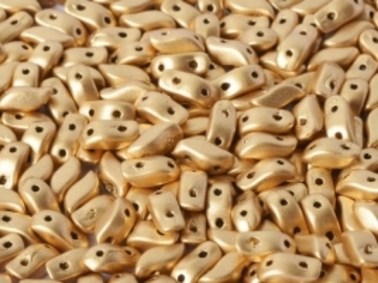 Picture of StormDuo 2-hole 3x7mm Aztec Gold x50
