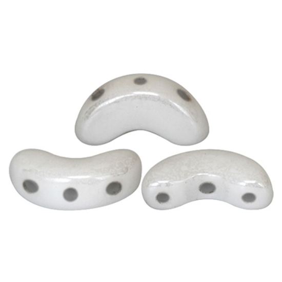 Picture of Arcos® par Puca® 5x10mm Opaque White  Ceramic Look  x10g