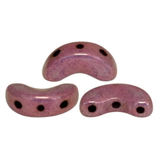 Picture of Arcos® par Puca® 5x10mm Opaque  Mix Amethyst/Gold Ceramic Look x10g
