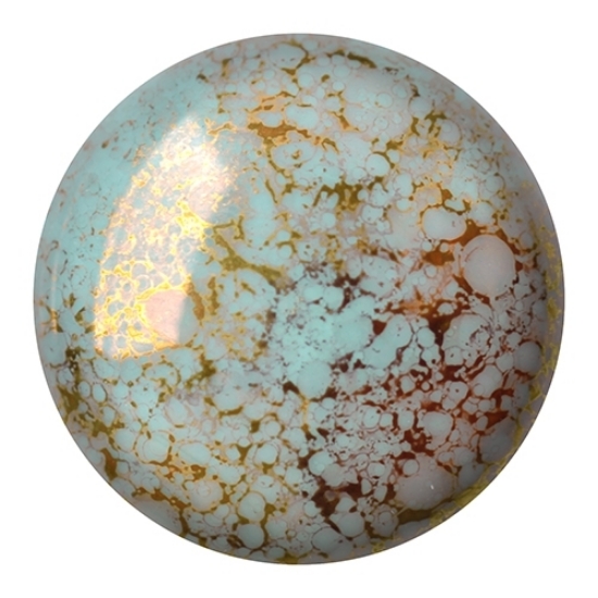 Picture of Cabochons par Puca® 25 mm Opaque Aqua Bronze x1