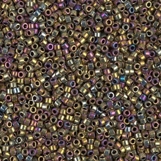 Picture of Miyuki Delica 11/0 DB29 Metallic Purple Gold Iris x10g