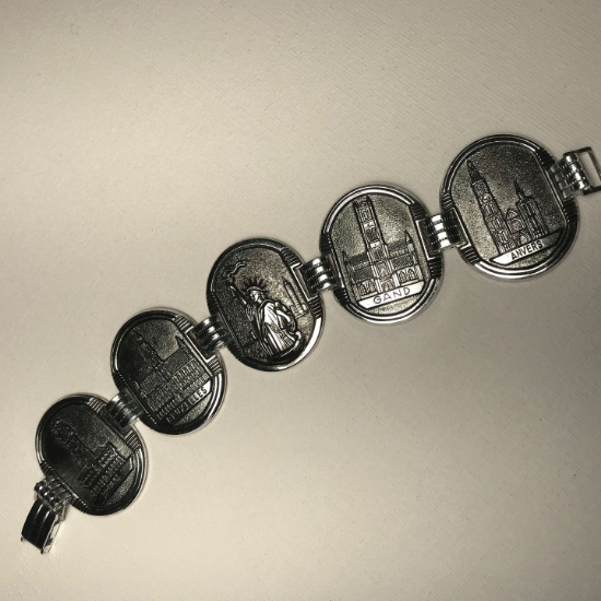 Picture of Vintage Expo 58 Toeristen Armband New York zilverkleur x1