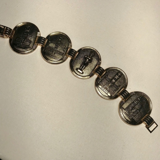 Picture of Vintage Expo 58 Toeristen Armband Brussel goudkleur x1