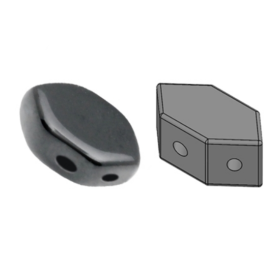 Picture of Paros® par Puca® 7x4mm Jet Hematite x10g