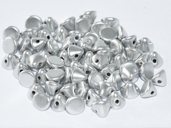 Picture of Button Bead 4mm Aluminium Silver x50