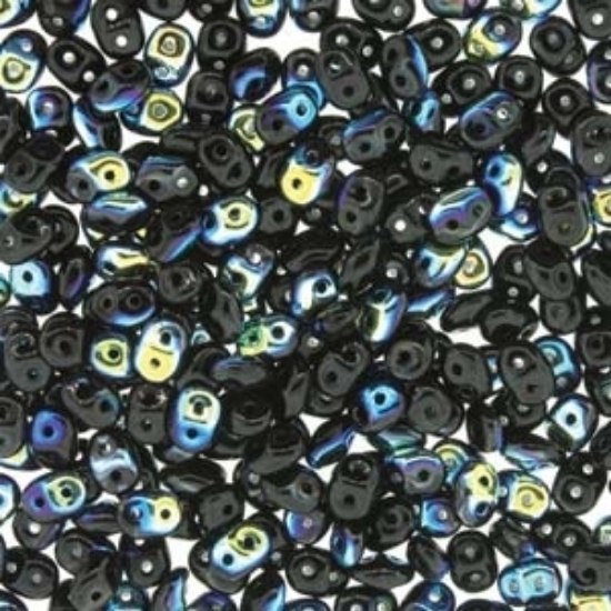 Picture of SuperDuo 2,5x5mm Jet AB x10g