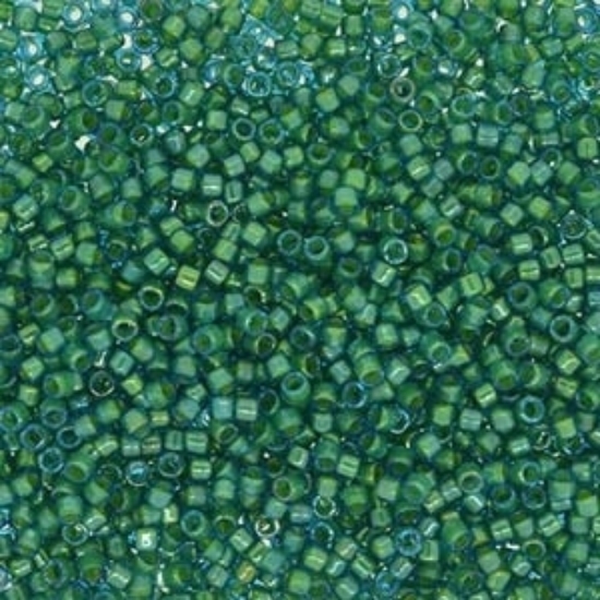 Picture of Miyuki Delica 11/0 DB2381 Fancy Lined Aqua Green x10g
