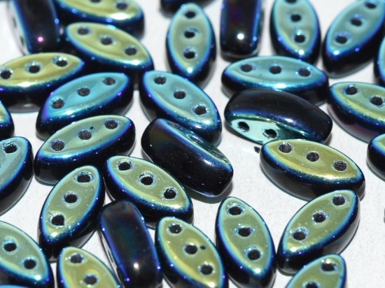 Picture of Cali Beads 3x8mm Jet Full AB x30