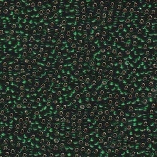 Picture of Miyuki Rocaille 11/0 27 Silver Lined Dark Emerald x10g