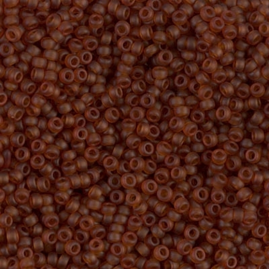 Picture of Miyuki Rocaille 11/0 134F Mat Transparent Light Brown x10g