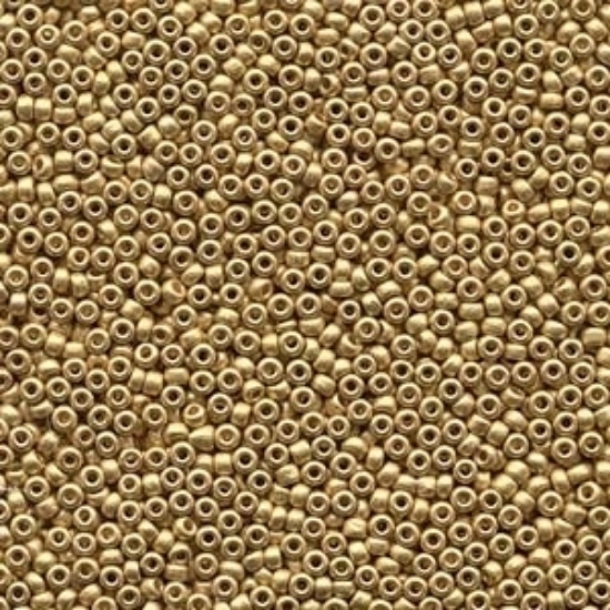 Picture of Miyuki Rocaille 11/0 191F 24k Gold Plated Mat x5g