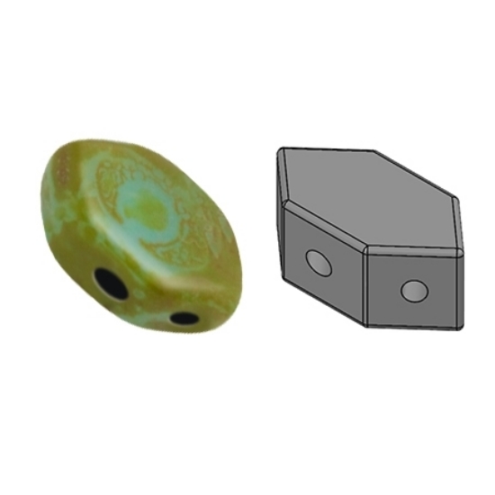 Picture of Paros® par Puca® 7x4mm Opaque Aqua Picasso x10g