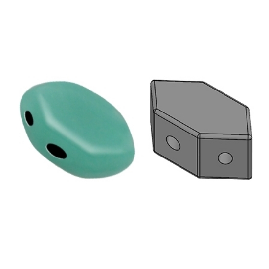 Picture of Paros® par Puca® 7x4mm Opaque Green Turquoise x10g