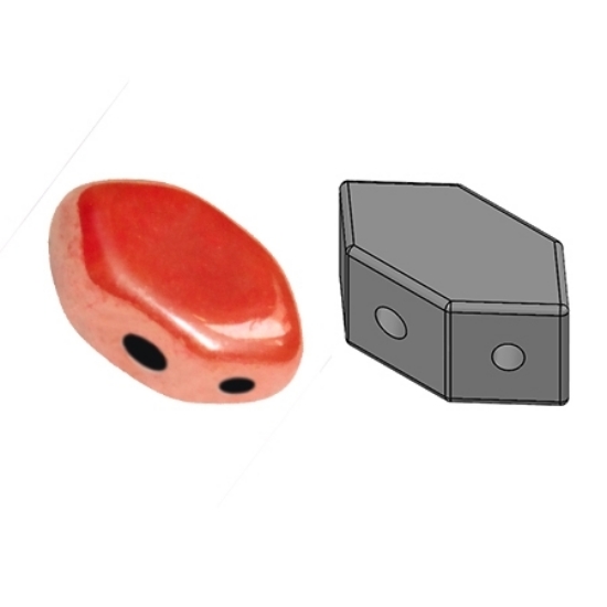 Picture of Paros® par Puca® 7x4mm Opaque Light Coral Luster x10g