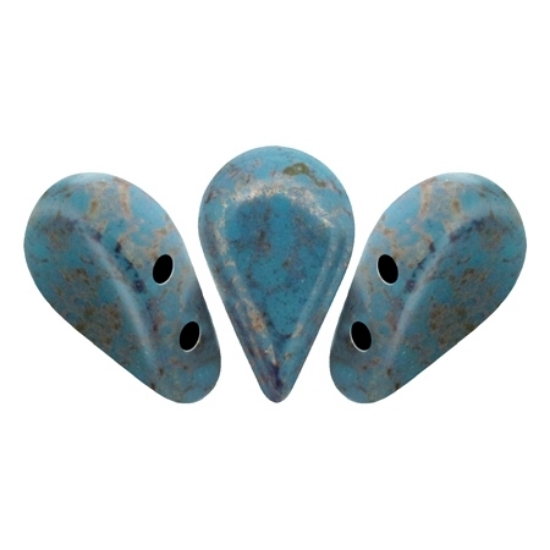 Picture of Amos® by Puca® 5x8mm Opaque Aqua Bronze x10g