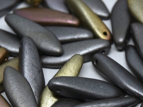Picture of Glass Daggers 5x16mm Zinc Iris x25