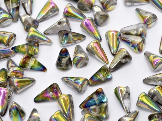 Picture of Spikes 5x8 mm Crystal Vitrail x25