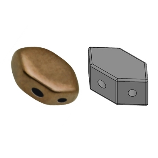 Picture of Paros® par Puca® 7x4mm Dark Gold Bronze x10g