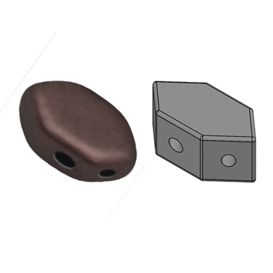 Picture of Paros® par Puca® 7x4mm Dark Bronze Mat  x10g