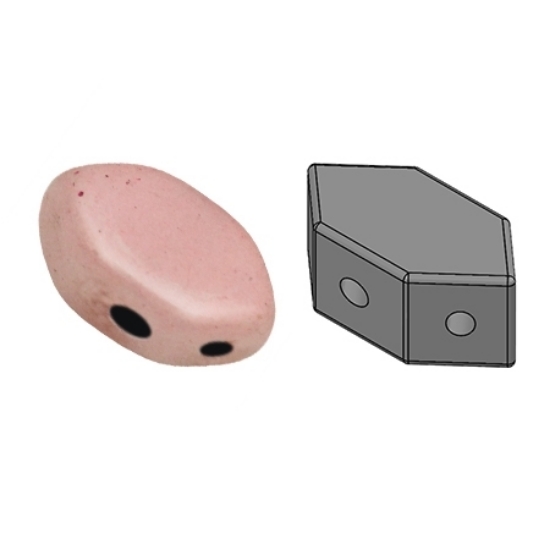 Picture of Paros® par Puca® 7x4mm Opaque Light Rose Ceramic Look x10g