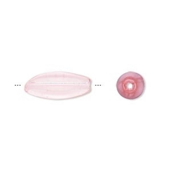 Picture of Preciosa Oval 17x7.5 mm Opaque Light Rose x10