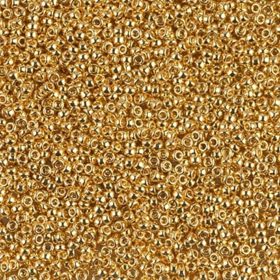 Picture of Miyuki Rocaille 15/0 191 24Kt Gold Plated x5g