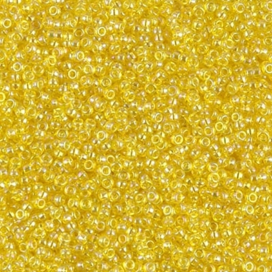 Picture of Miyuki Seed Beads 15/0 252 Transparent Yellow AB x10g