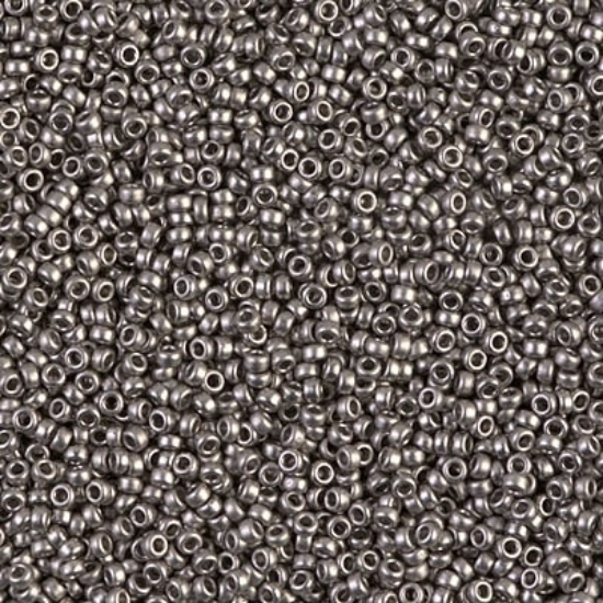 Picture of Miyuki Rocaille 15/0 190F Mat Nickel Plated x5g