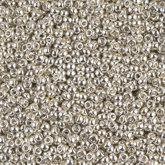 Picture of Miyuki Rocaille 15/0 1051 Galvanized Silver x10g