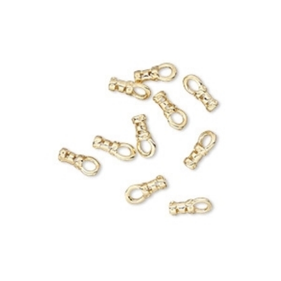 Picture of Crimp 4x2mm tube w/ loop Gold Plate x10