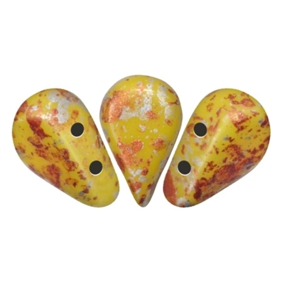 Picture of Amos® by Puca® 5x8mm Opaque Jonquil Tweedy x10g