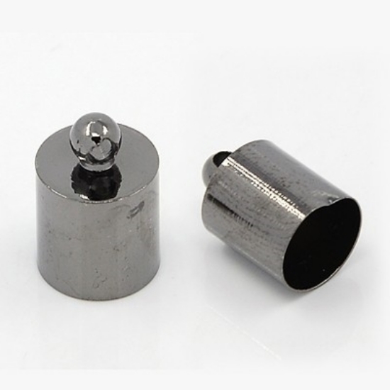 Picture of End Cap w/ loop Ø9mm Gunmetal x10