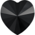 Picture of Swarovski 5742 Heart 14mm Jet x1
