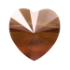 Picture of Swarovski 5742 Heart bead 10mm Crystal Copper x1