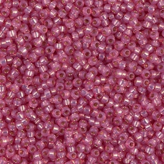 Picture of Miyuki Rocaille 11/0 645 Dyed Dark Rose Silver Lined Alabaster x10g