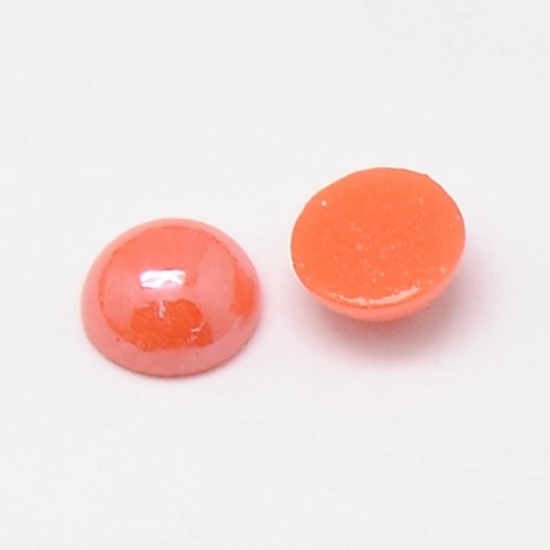 Picture of Pearl Glass Cabochon 14mm Hyacinth x10