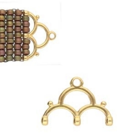 Picture of Cymbal - Lakos III 8/0 Bead Ending 24k Gold Plated x2