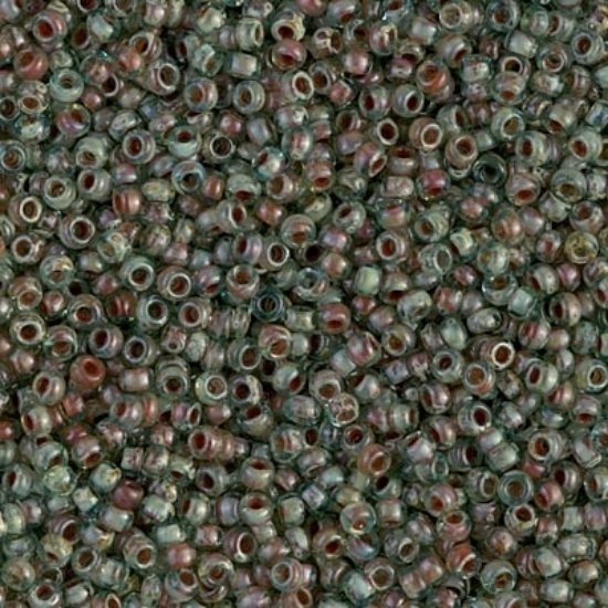 Picture of Miyuki Rocaille 11/0 4506 Picasso Olivine Transparant x10g